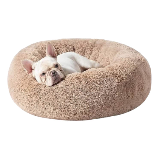 Cama relajante para perro mediano lavable (tipo dona)