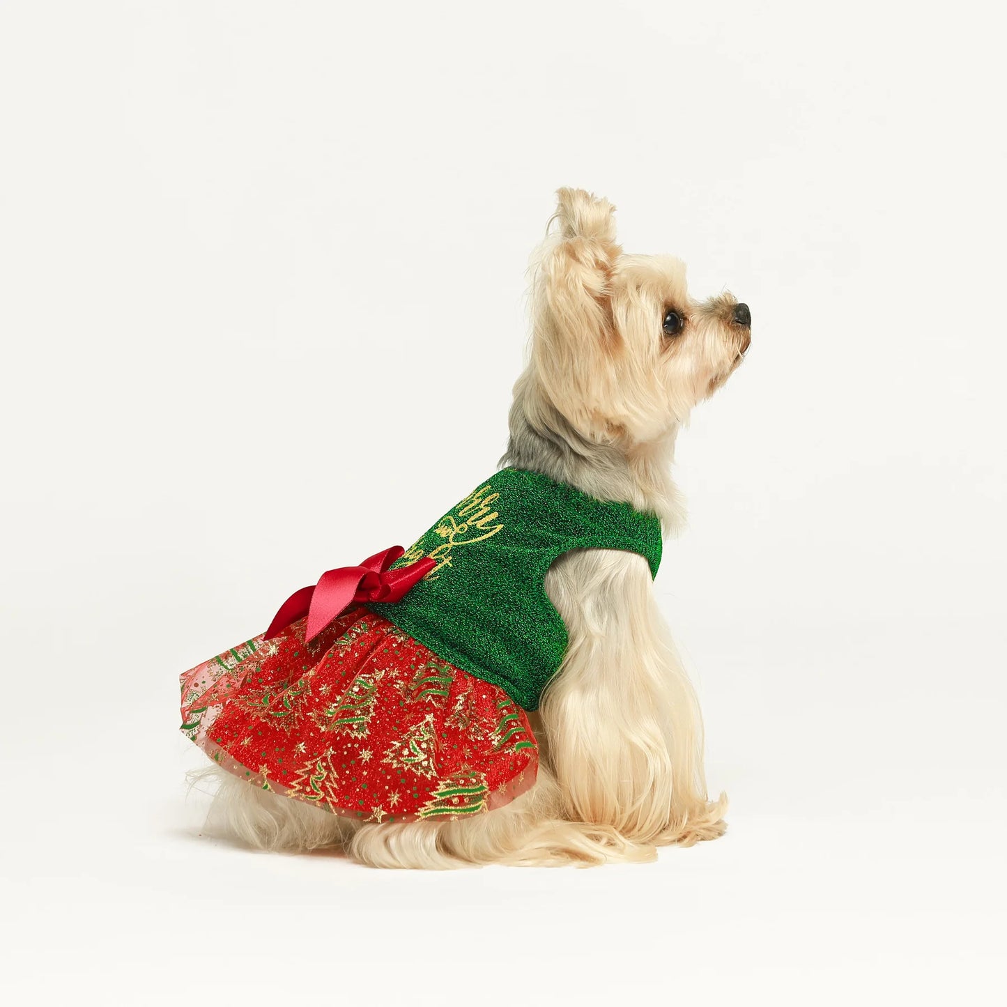 Furry and Bright Christmas Dog Dress