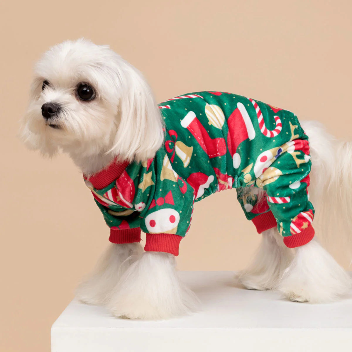 Christmas Green Dog Pajamas