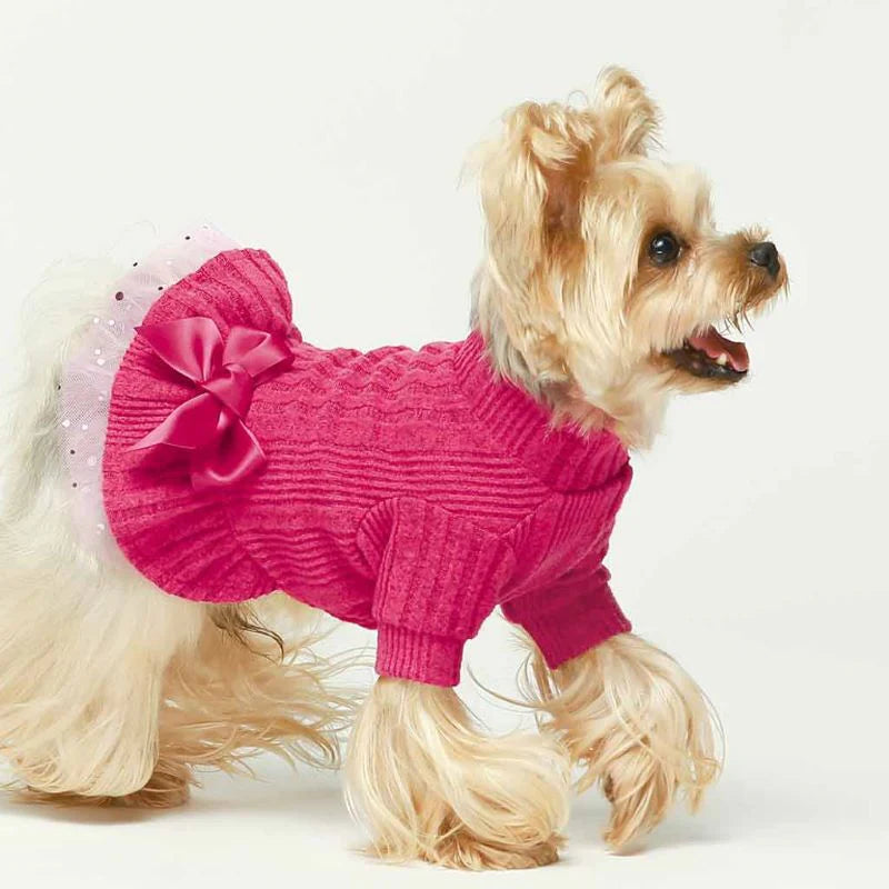 Vestido de tul rosado