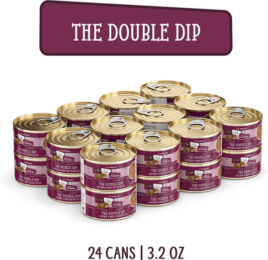 Weruva Cats in the Kitchen The Double Dip Chicken & Beef Au Jus Grain-Free Canned Cat Food, 3.2-oz, case of 24