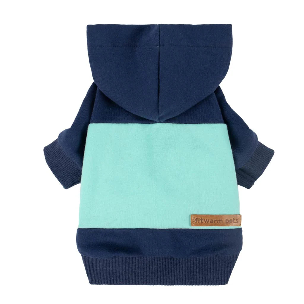 COLOR BLOCK DOG HOODIE