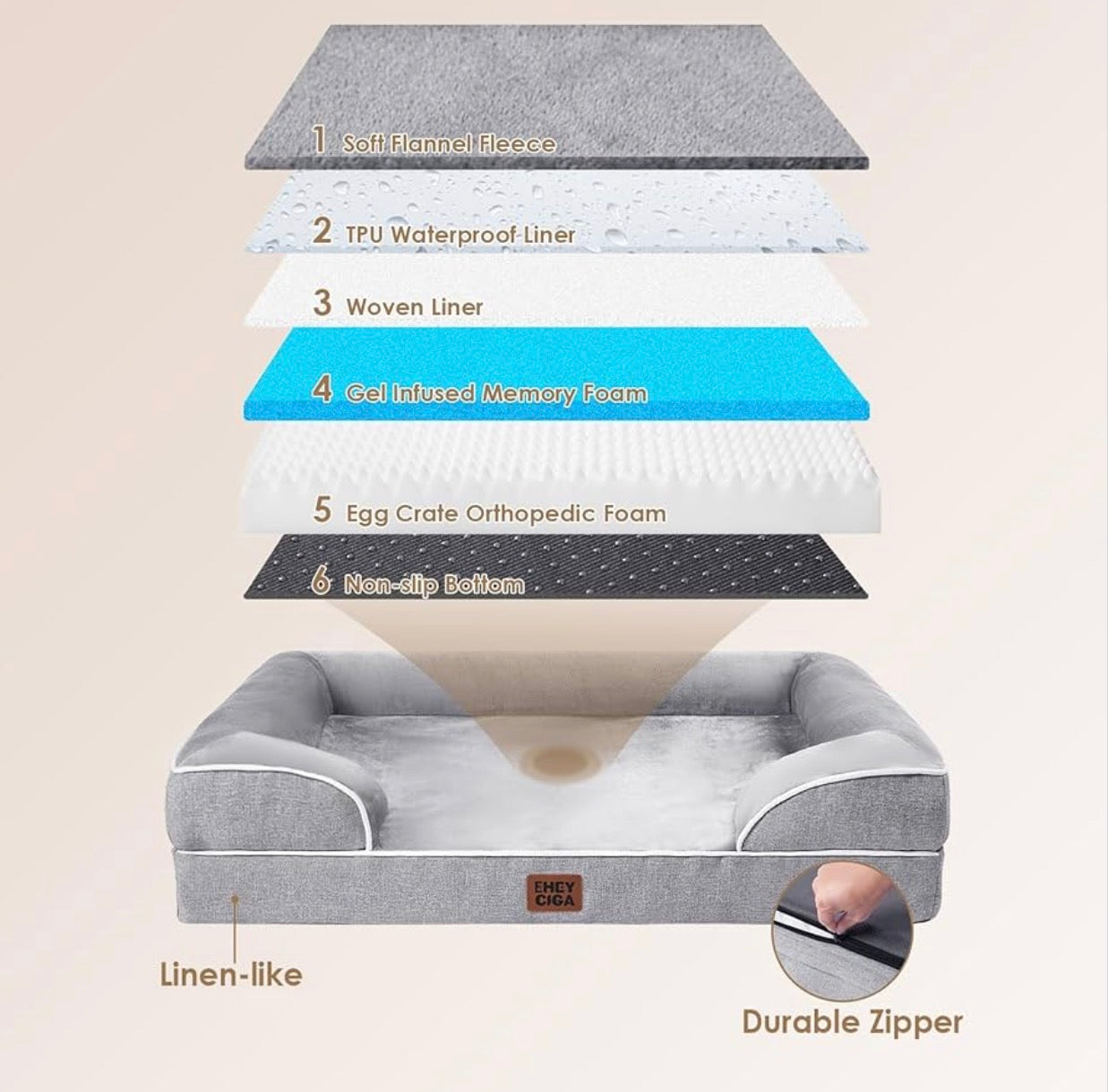 Cama ortopédica para perro pequeño