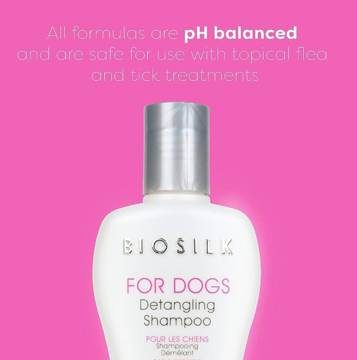 BioSilk Shampoo desenredante hidratante para perros
