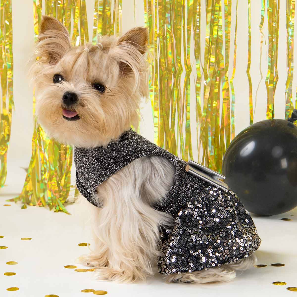 Sparkly Sequin Black Fancy Dress