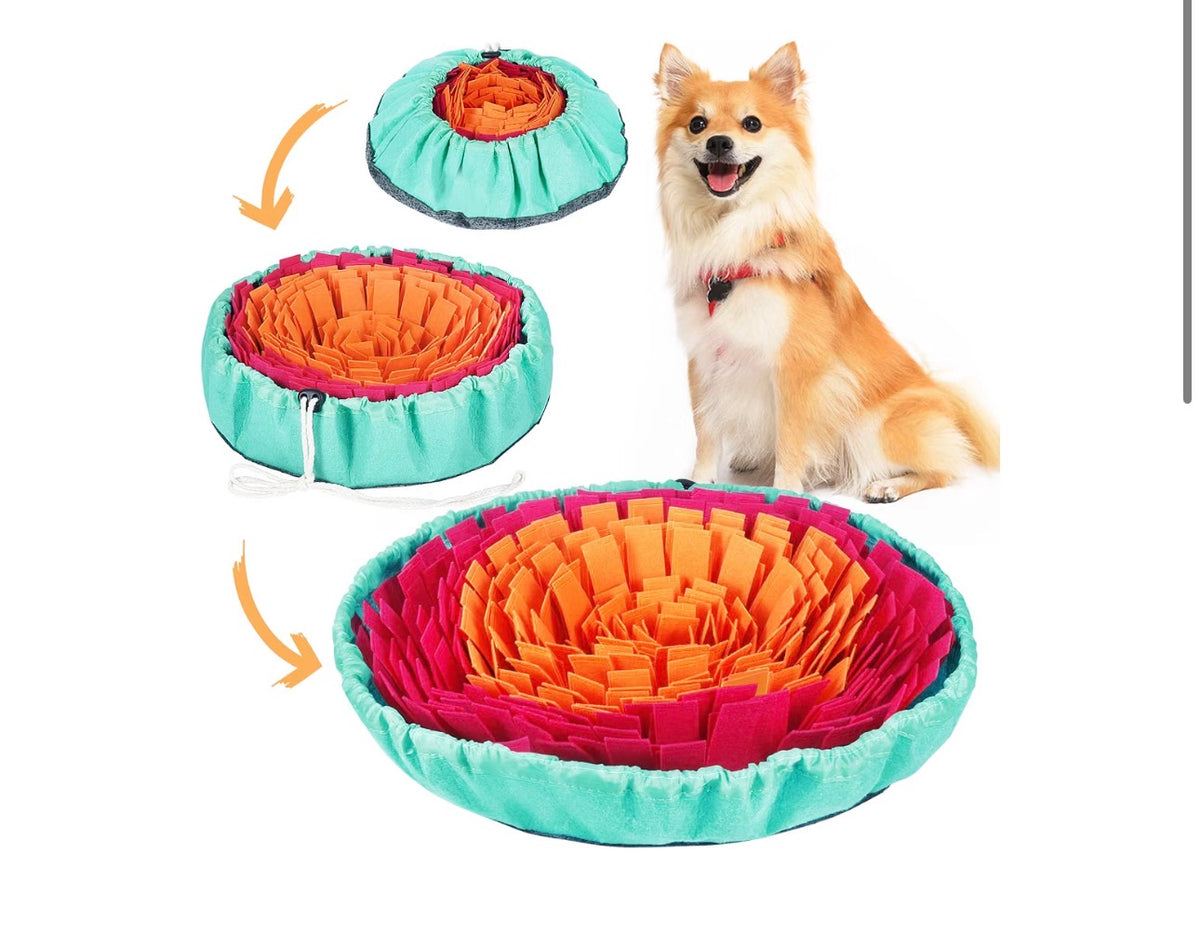 Alfombrilla de olfateo para perros, alfombrilla interactiva para olfatear y comer lentamente