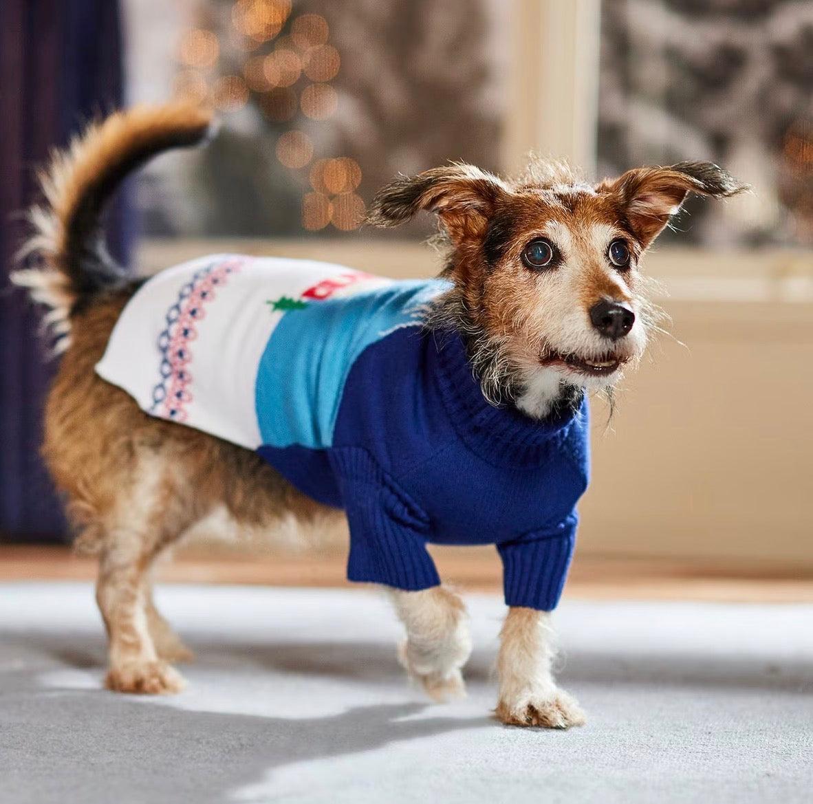 Mountain Cabin Dog Sweater