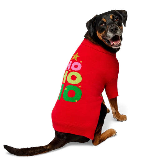 Christmas Ho Ho Ho Dog sweater