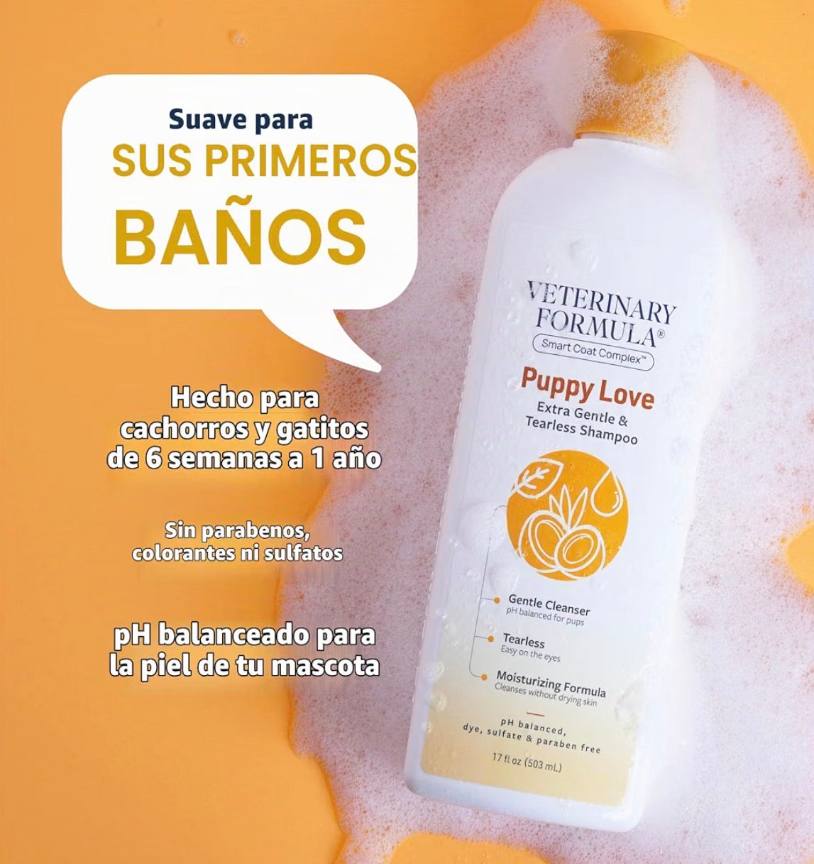 Veterinary Formula - Puppy love extra gentle and tearless shampoo