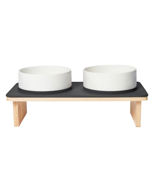 Elevated Ceramic Double Diner, Medium: 3 cup