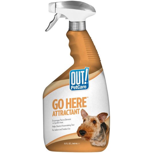 OUT! PetCare Go Here Attractant Spray de entrenamiento para perros