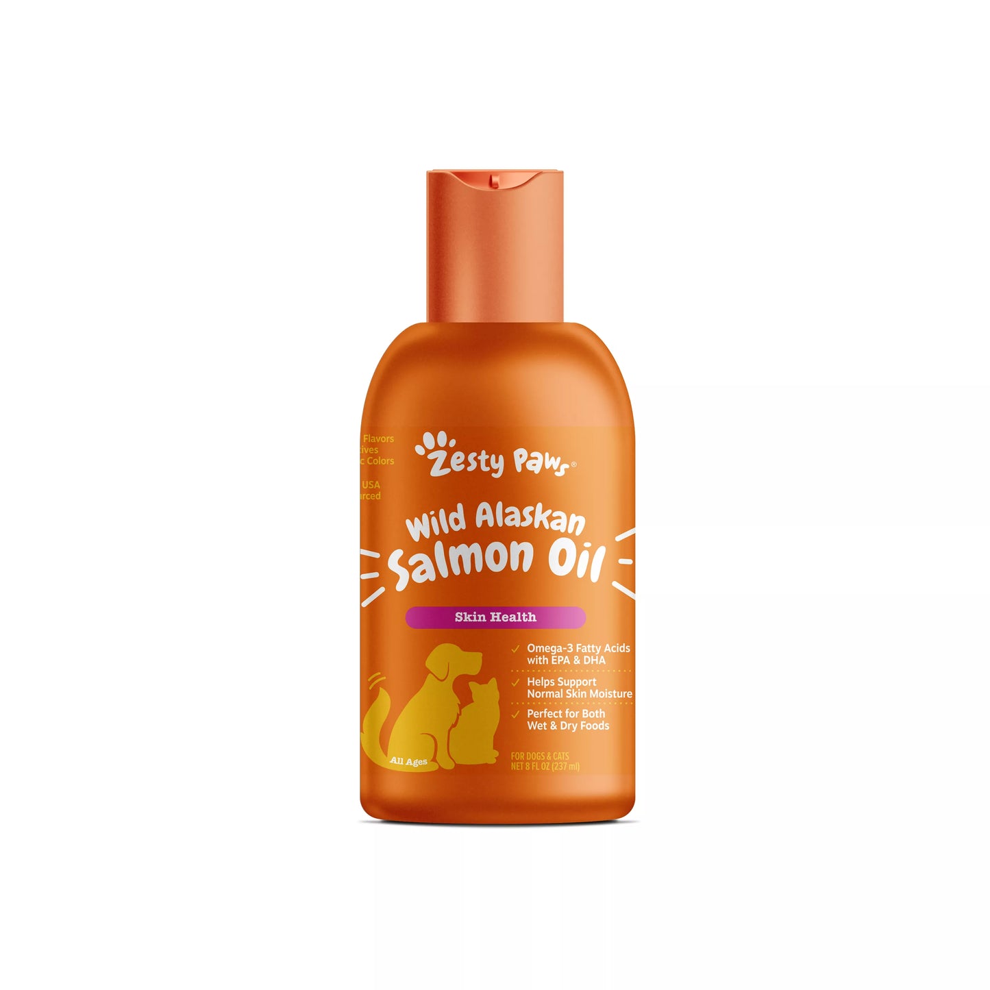 Zesty Paws Aceite de salmón salvaje de Alaska para perros y gatos