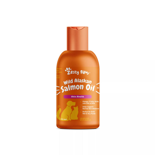 Zesty Paws Aceite de salmón salvaje de Alaska para perros y gatos