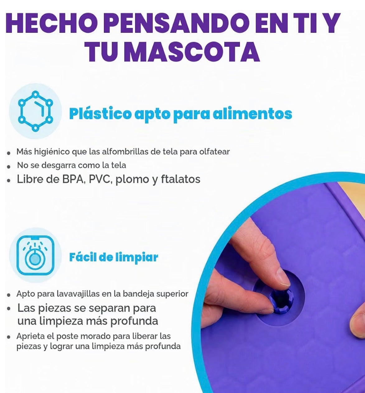 Outward Hound by Nina Ottosson Lick N’ Flip 3-en-1 Juego de rompecabezas interactivo para perros