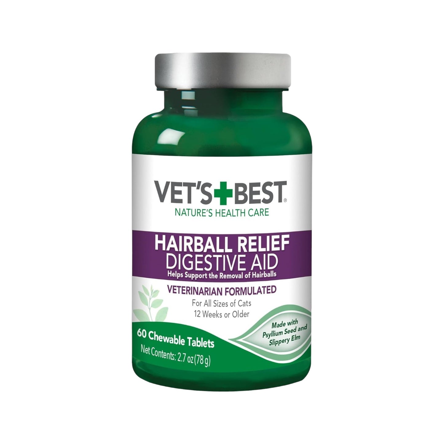 Vet’s Best, Hairball relief -digestivo para alivio de bolas de pelo de gato
