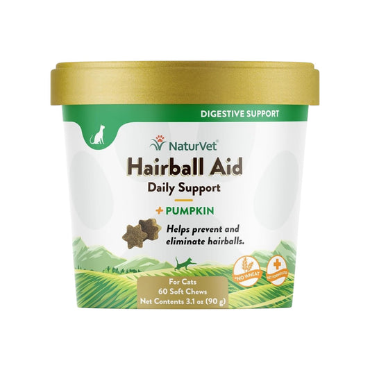 NaturVet Suplemento de ayuda para bolas de pelo para gatos - hairball