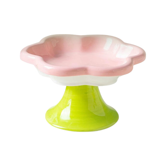 plato flor cerámica para mascota