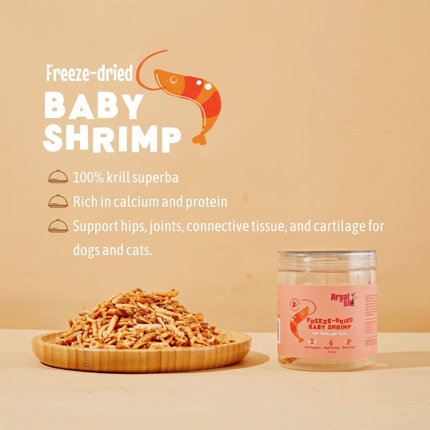 Arya Sit - Freeze dried baby shrimp