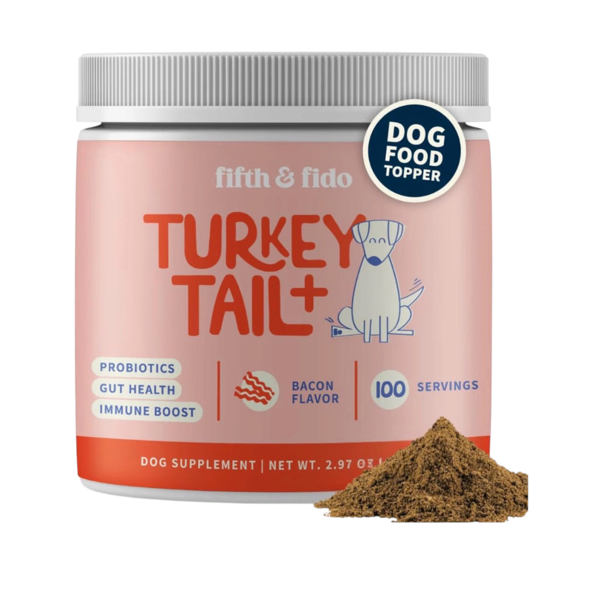 Fifth & Fido - Turkey tail + con apoyo inmunológico