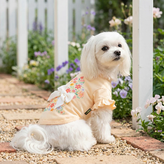 FLORAL BUNNY DOG SHIRT