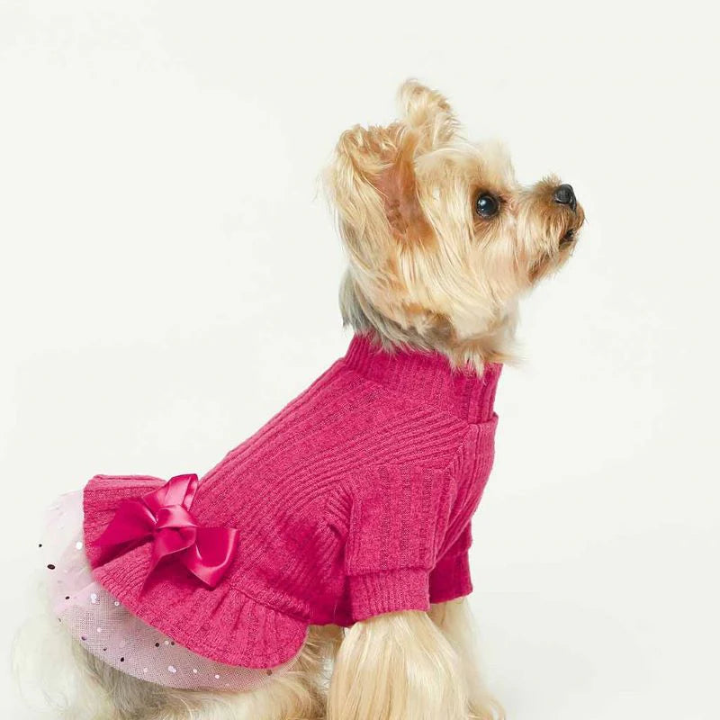 Vestido de tul rosado
