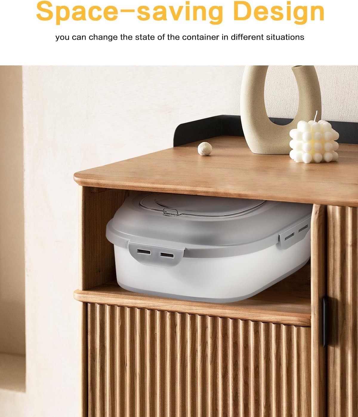 Contenedor de almacenamiento de comida para perro o gato