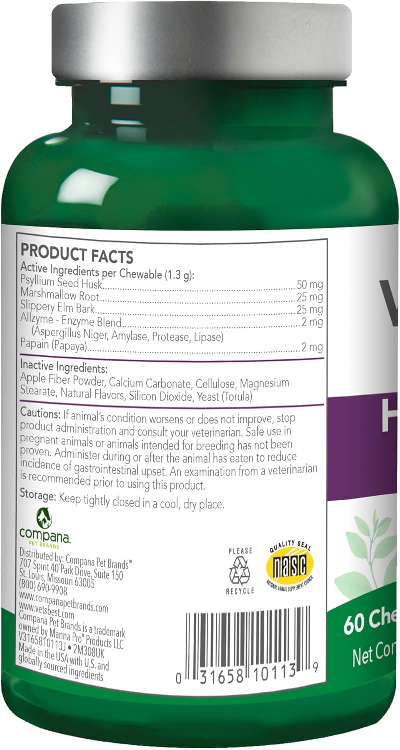 Vet’s Best, Hairball relief -digestivo para alivio de bolas de pelo de gato