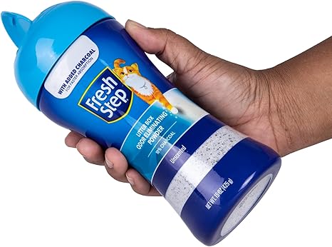 Fresh Step en polvo eliminador de olores de carbón para caja de arena gato 15 onzas sin perfume