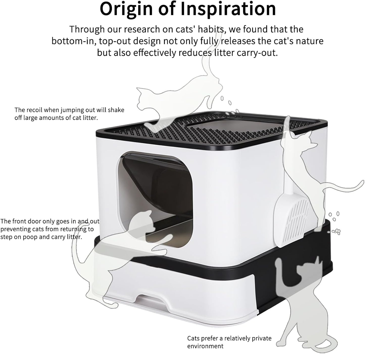 Caja de Acero Inoxidable para Gatos: Diseño Cerrado con Paredes Altas
