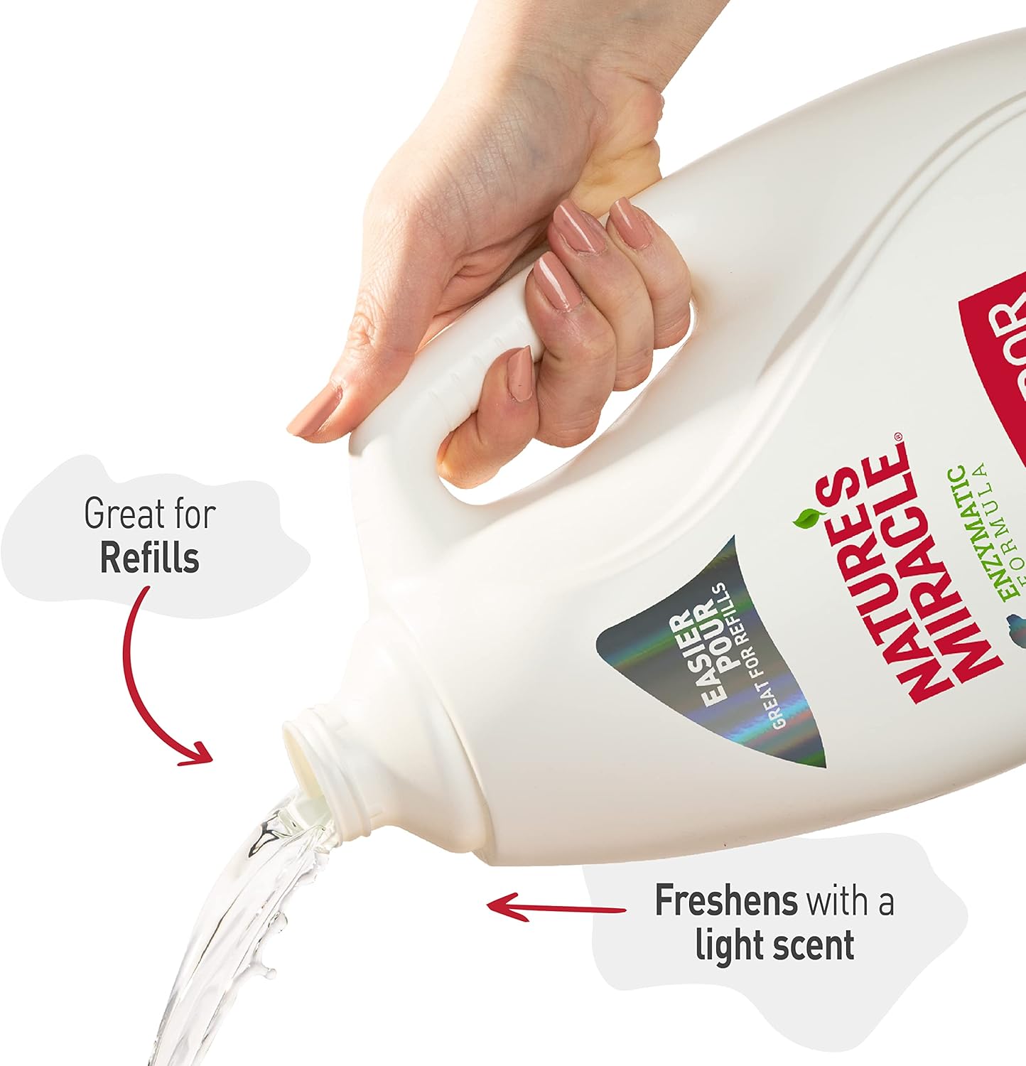 Nature's Miracle Quitamanchas y olores Spray, 1 galón