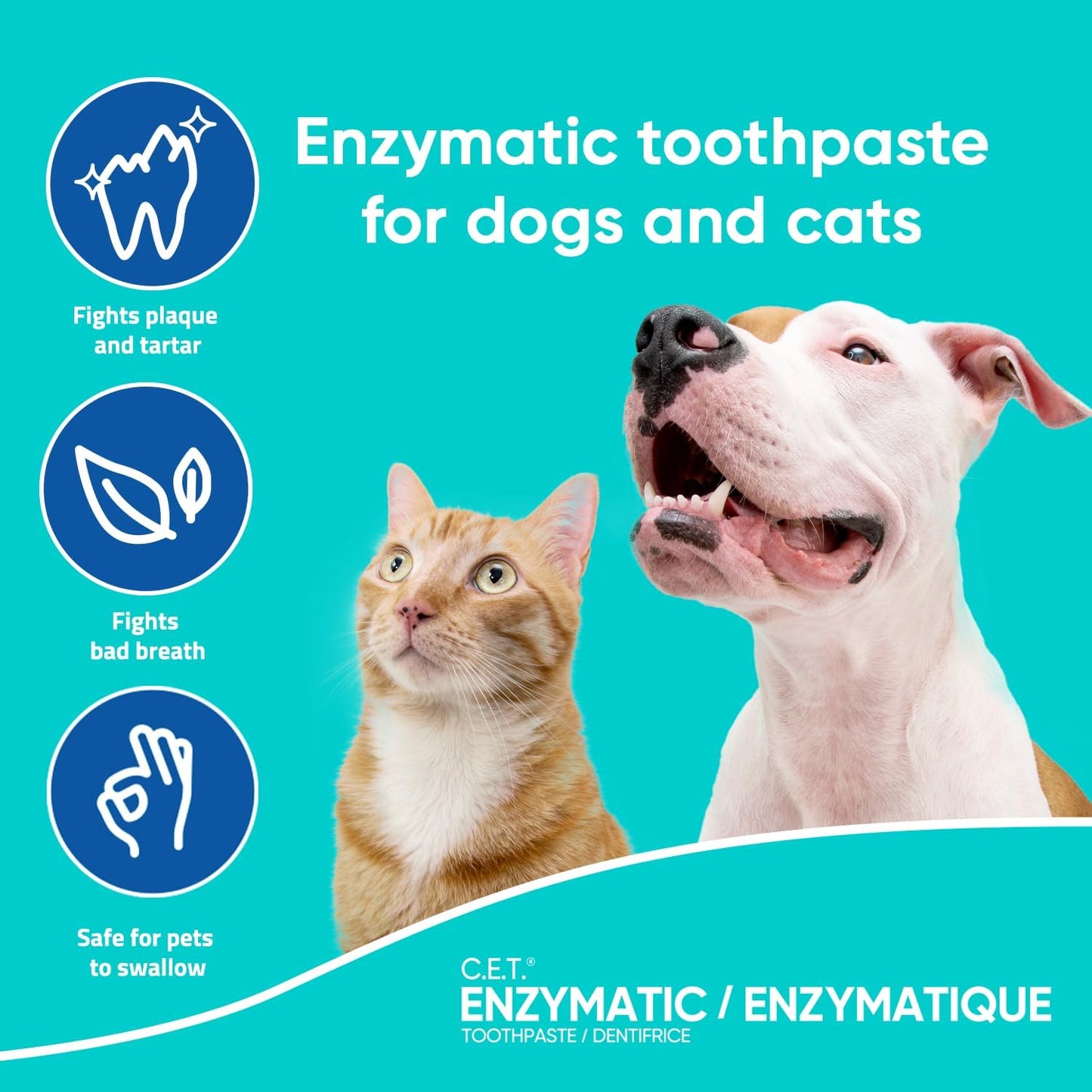 Pasta de dientes enzimática Virbac para perros y gatos