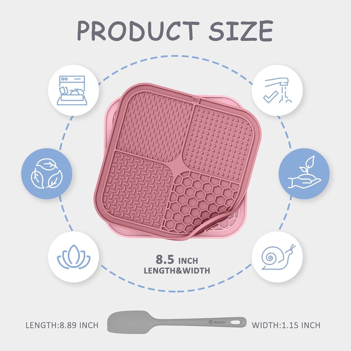 Paquete de 2 alfombrillas para lamer