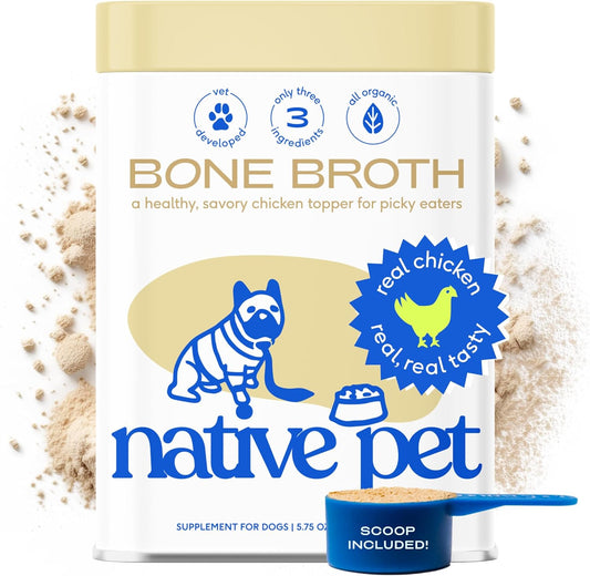 Native pet Caldo de hueso de pollo en polvo