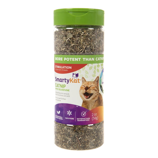 SmartyKat catnip con silvervine 56g
