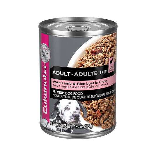 Eukanuba comida humeda para perros adultos con cordero y arroz, lata de 13.2 onzas unidad