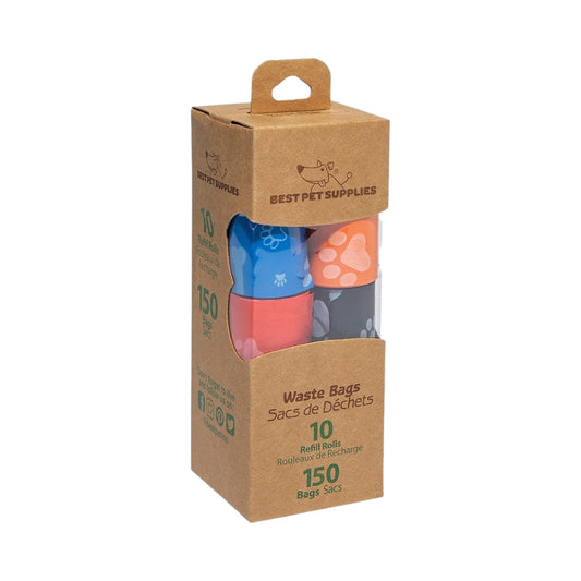 Best Pet Supplies - Bolsas para excremento plástico grueso, surtido, (paquete de 10 unidades)