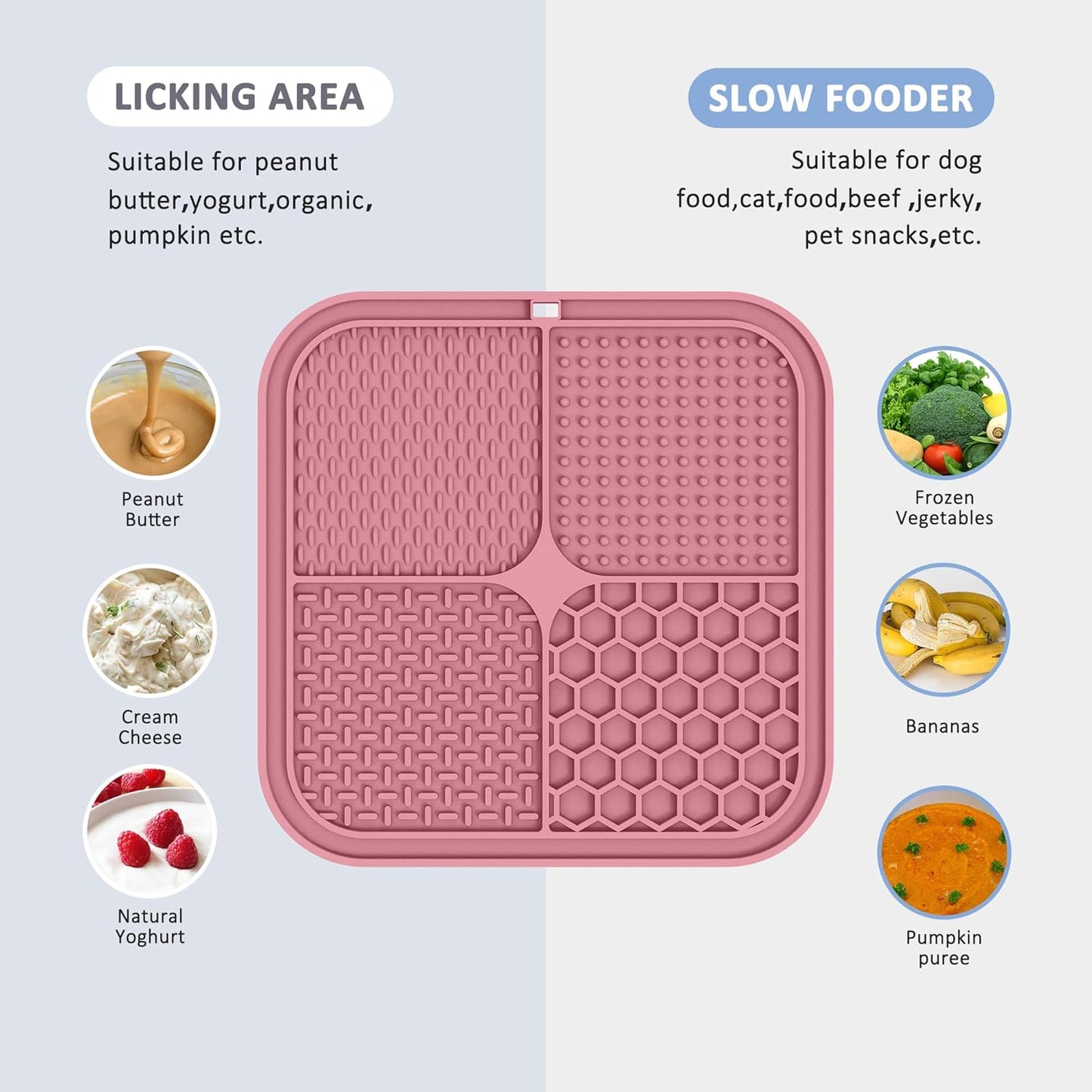 Paquete de 2 alfombrillas para lamer