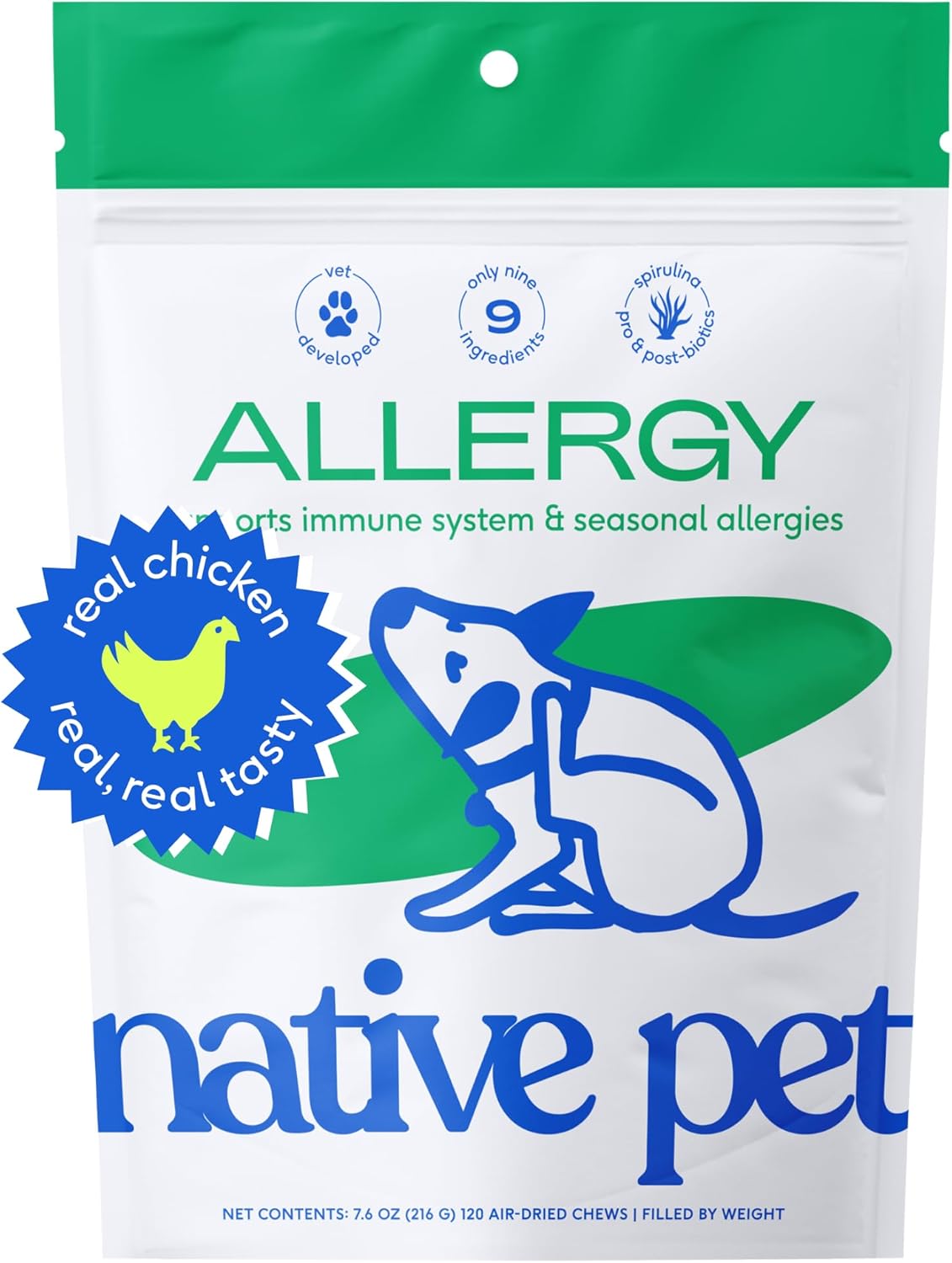 Suplemento para alergias para perros Allergy Native pet