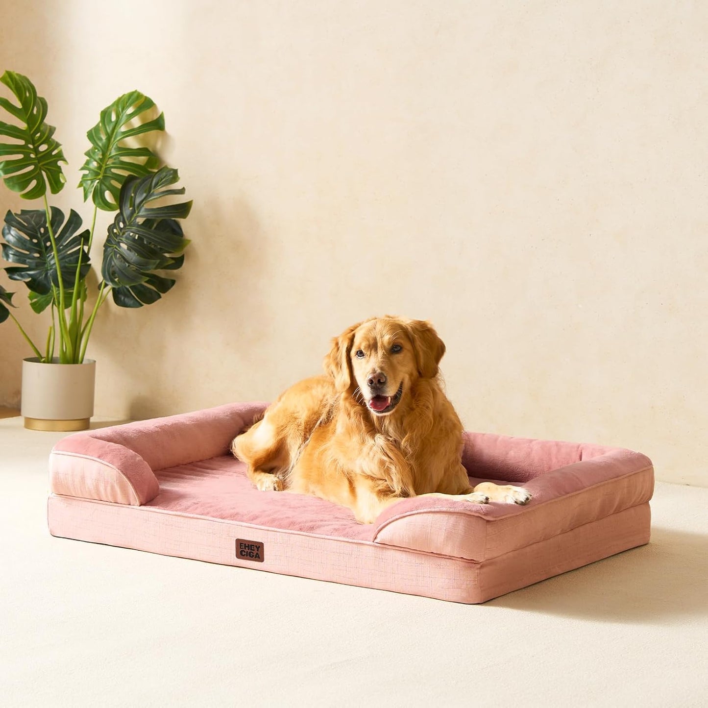 Cama ortopédica para perro grande, funda extraíble lavable