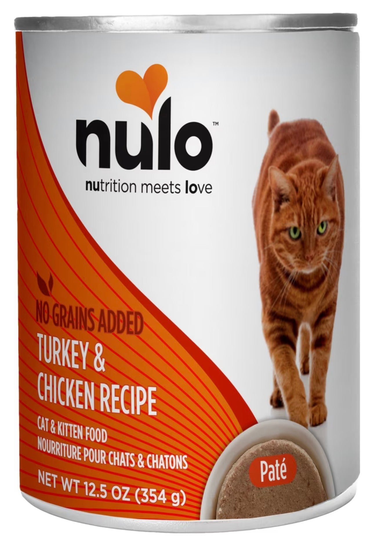 Nulo Turkey & Chicken Recipe Pate Wet Canned Cat Food, 12.5 Ounce (Pack of 12)