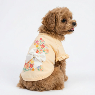 FLORAL BUNNY DOG SHIRT