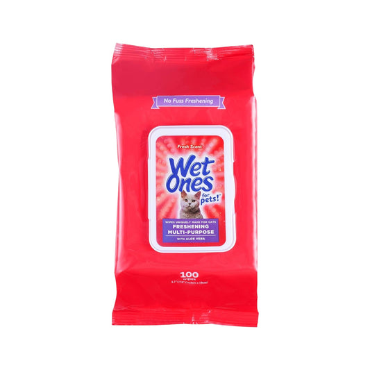 Wet Ones Toallitas multiusos para refrescar mascotas con aloe vera
