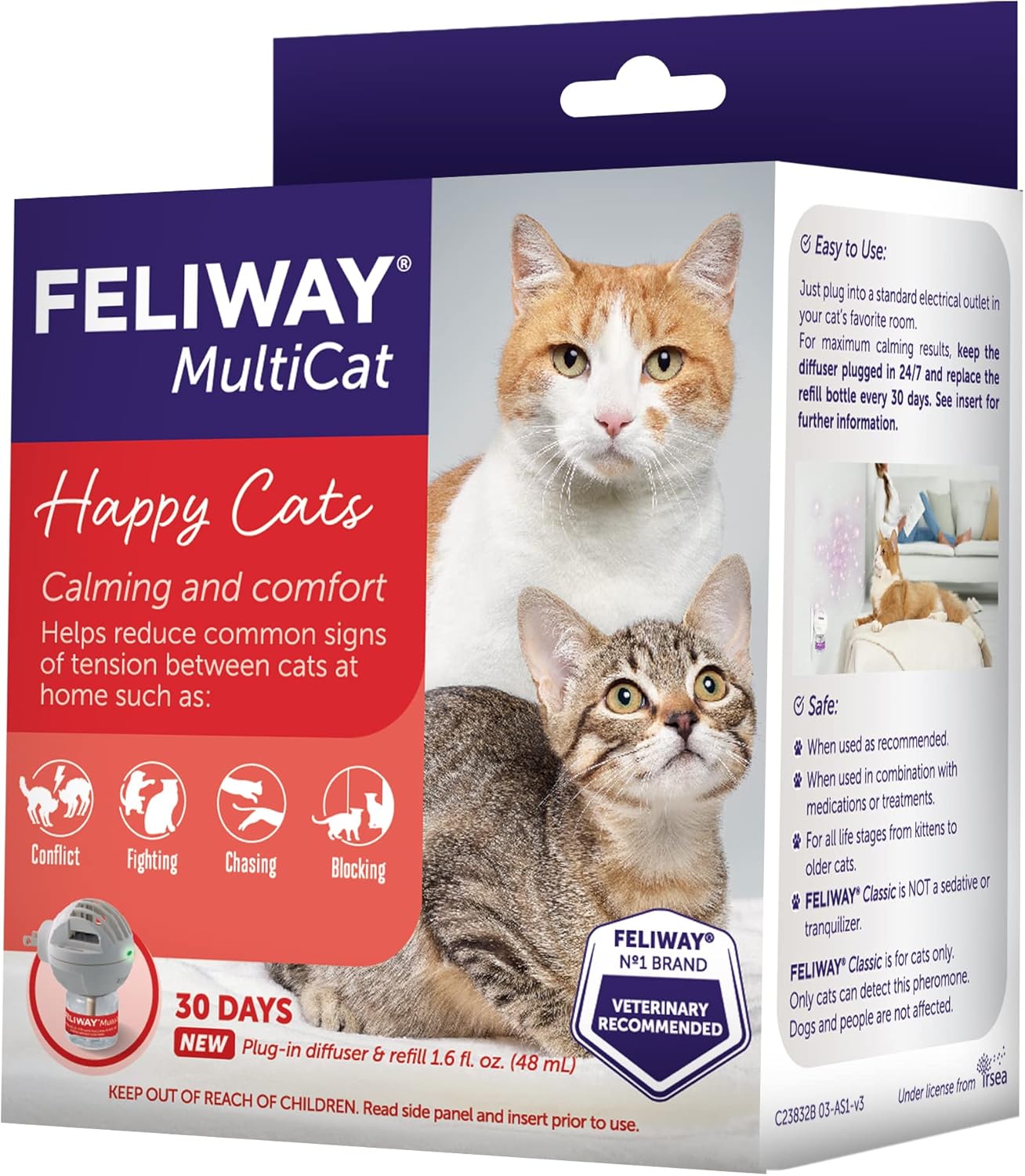 FELIWAY MultiCat - difusor de feromonas calmante enchufable
