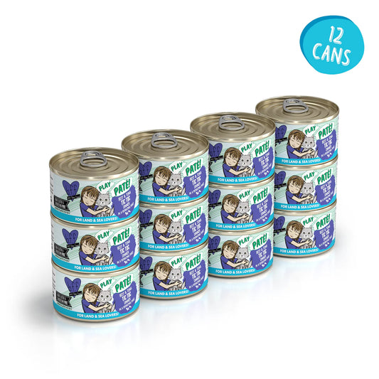 Weruva Beef & Tuna Tic Toc Paté - Paquete 12 - 2.8 oz