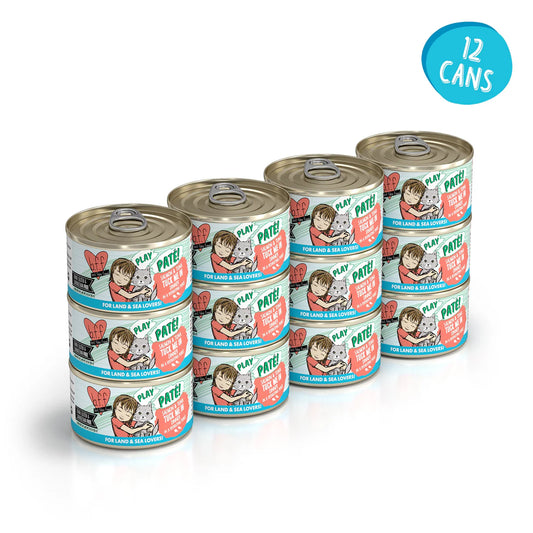 Weruva Salmon & Tuna Tuck Me In - Paté Paquete de 12 - 2.8 oz