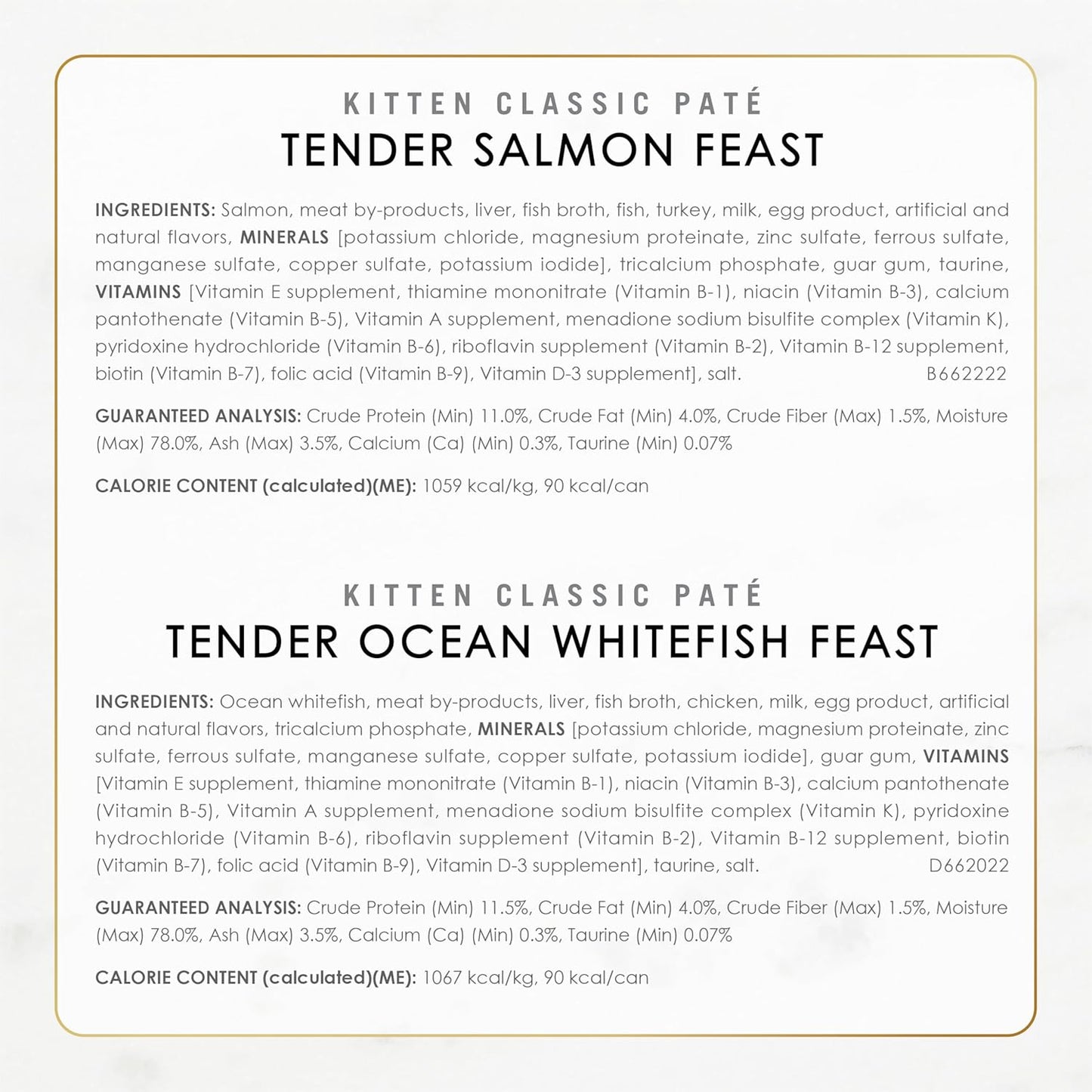 Purina Fancy Feast Seafood Classic Paté - 3 onzas