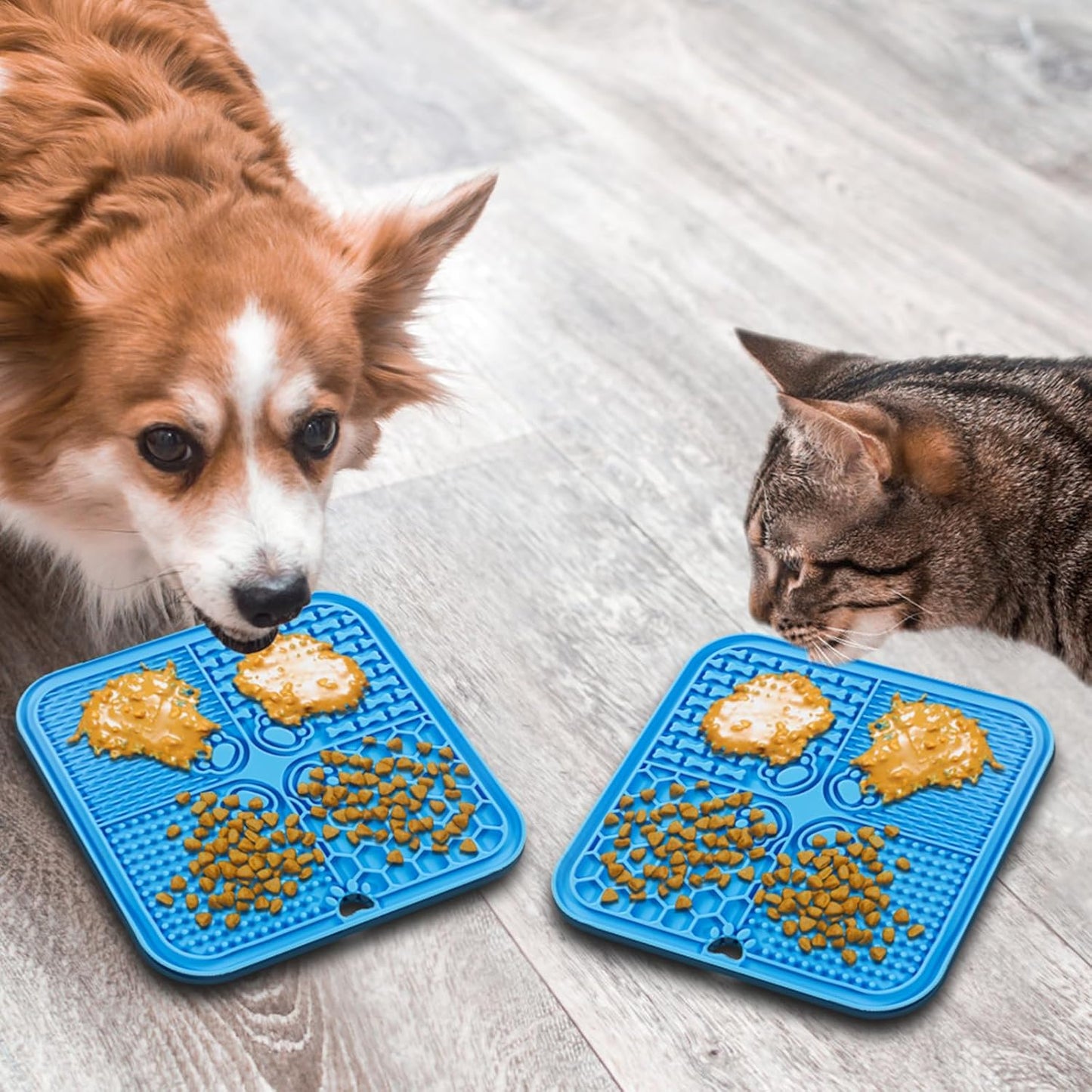 alfombrillas de comida para perros y comedero lento para gatos (juego de 3 unidades)