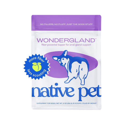 Native Pet WonderGland - Tratamiento de glándulas anales para perros con fibra