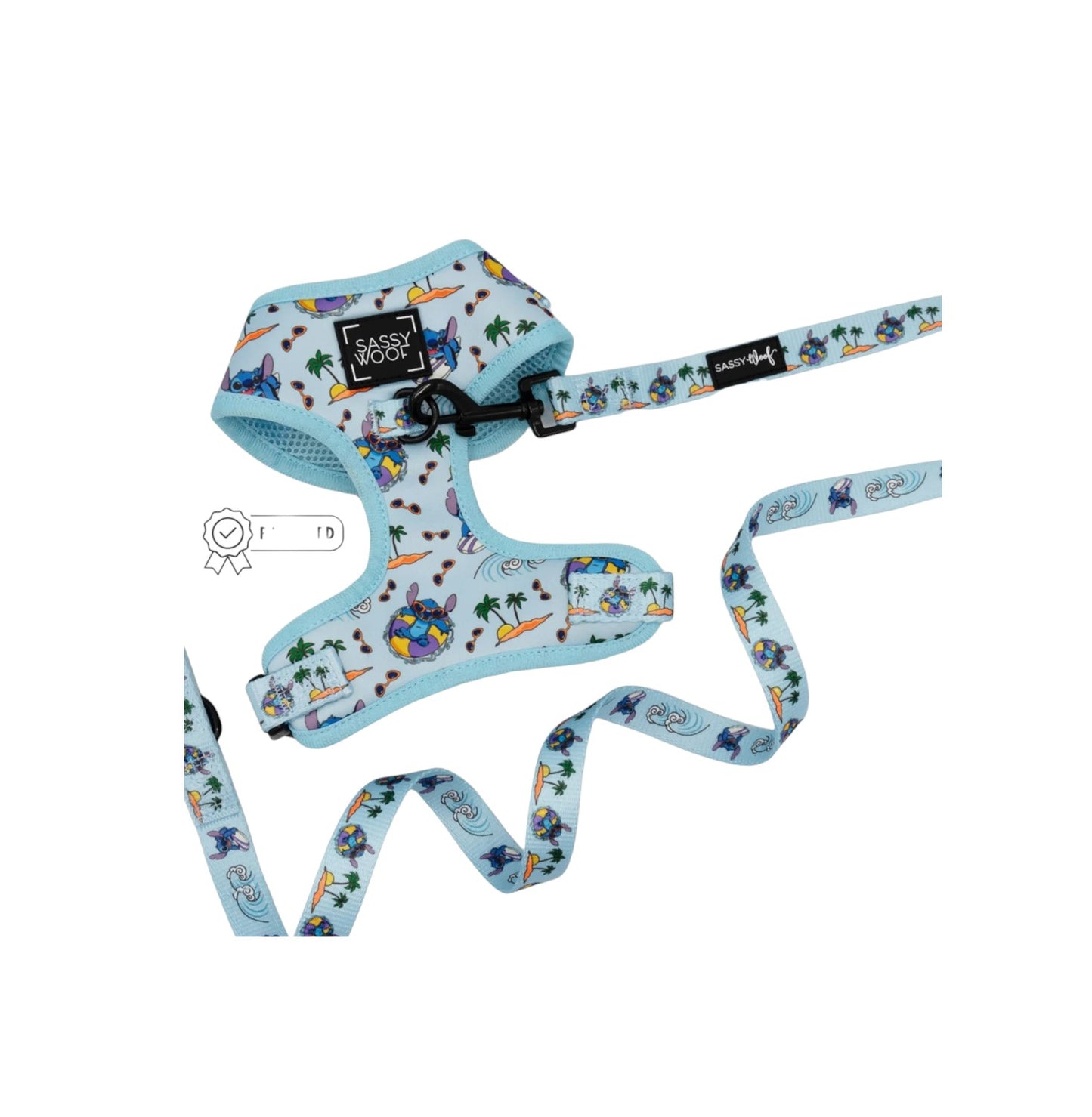 pechera y correa Sassy Woof ajustable - Stitch