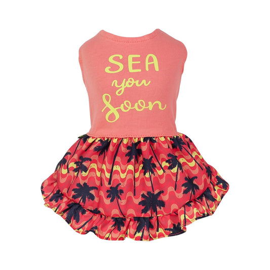 Sea You Soon - Vestido hawaiano para perro